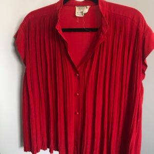Red Valentino Boutique pleated top button